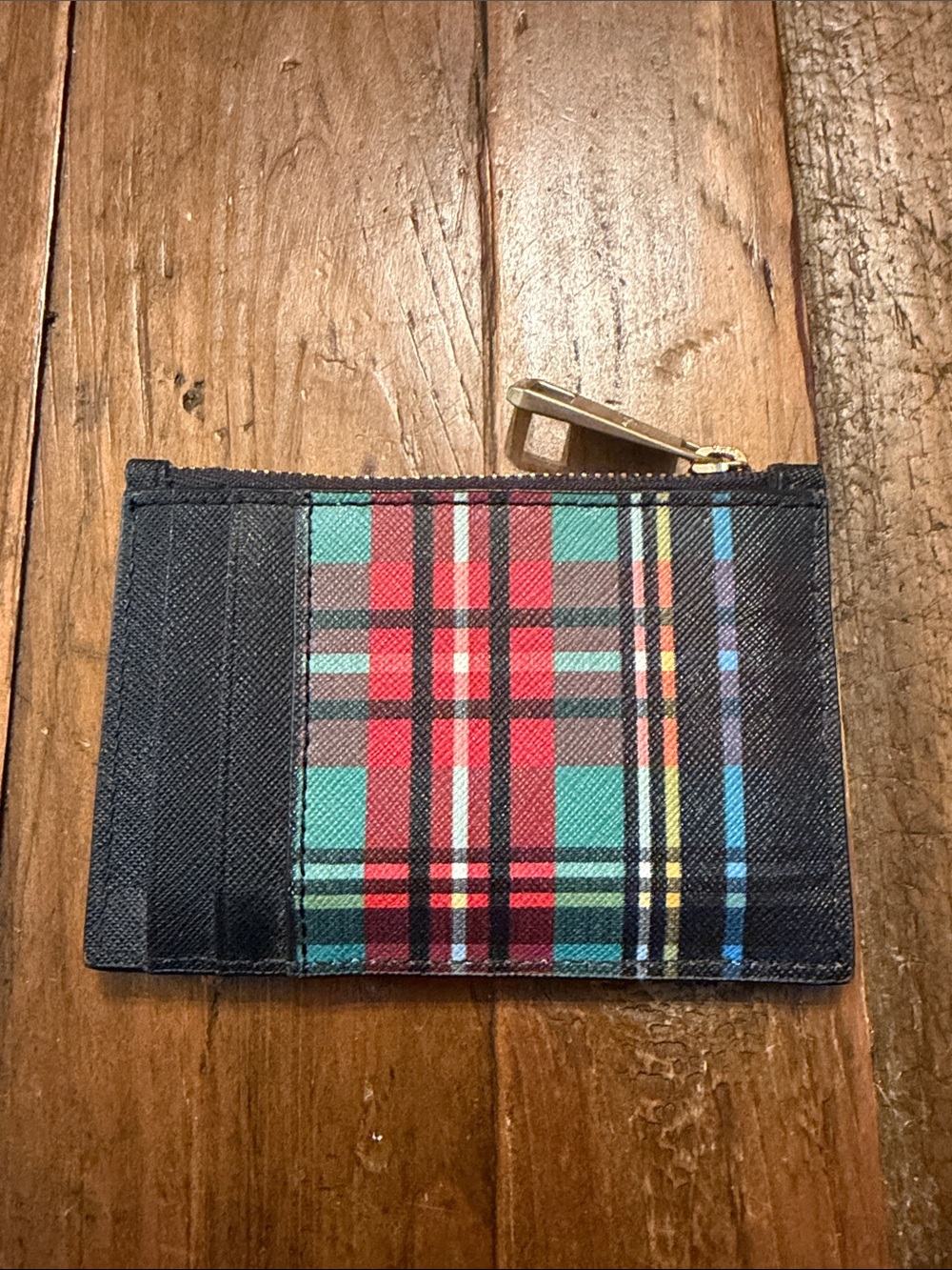 J.Crew Tartan Plaid Card Case